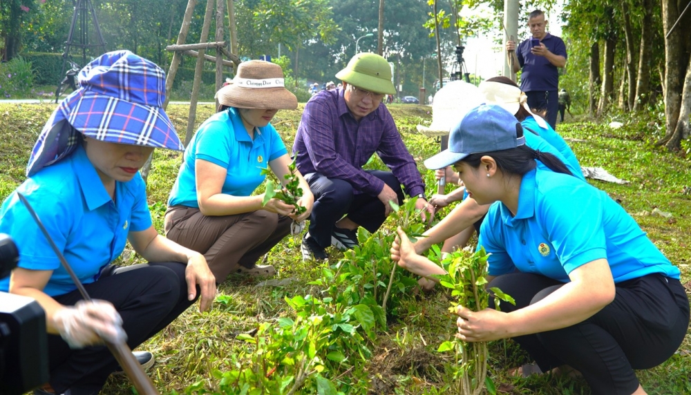 Mặt trận Tổ quốc huyện phát động “60 ngày cao điểm xây dựng nông thôn mới, đô thị văn minh” tại xã Hương Long