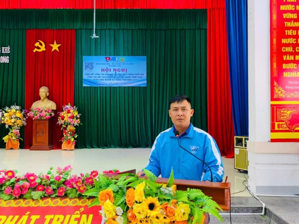 Tổng kết công tác Đoàn, Hội và phong trào Thanh, thiếu nhi năm 2024 xã Hương Long